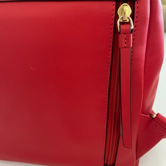 NWOT Rare 🎒 Radley London Red Devonport Mews Medium Flapover Backpack 🎒 - Picture 10 of 11